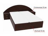Кровать двухспальная Новик (с 2-мя тумбами)