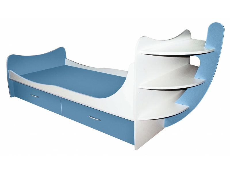 Макси-Мебель Кровать детская Кораблик (ДСП 1 кат.)