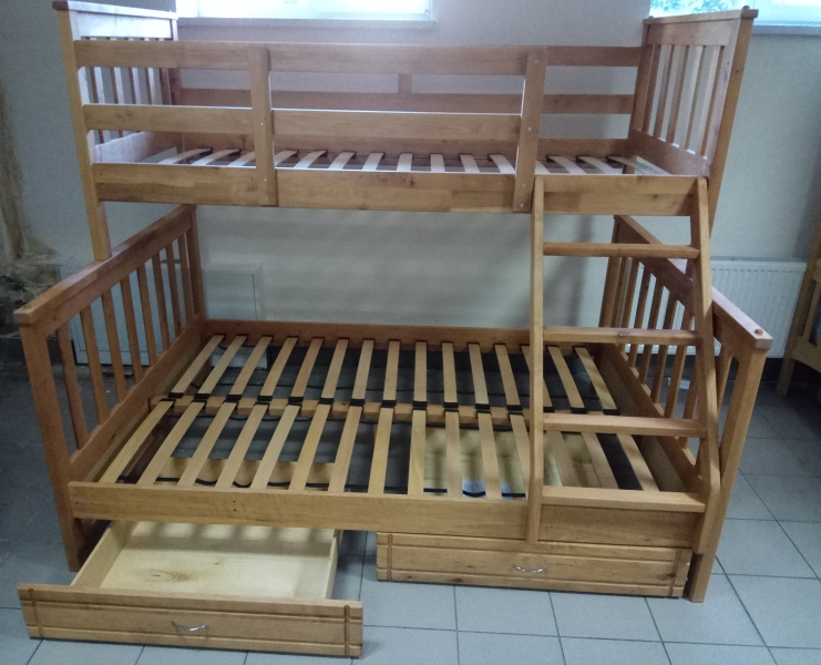 Двухъярусная кровать Лотос Эко 90(120)х200 + матрасы Магнум кокос + 2 подушки в подарок*