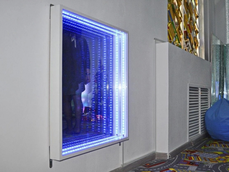 TIA-SPORT Зеркало с эффектом бесконечность (3D зеркало) для сенсорной комнаты