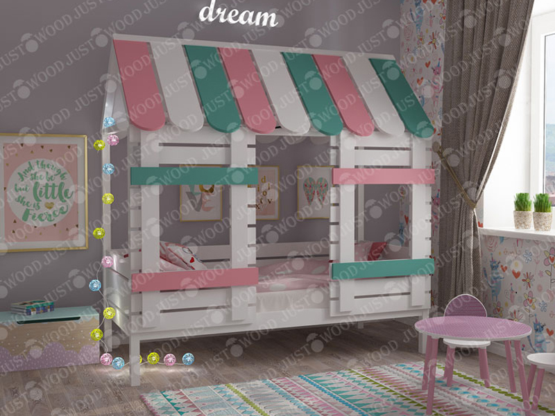 JustWood Детская кровать-домик «Уют»