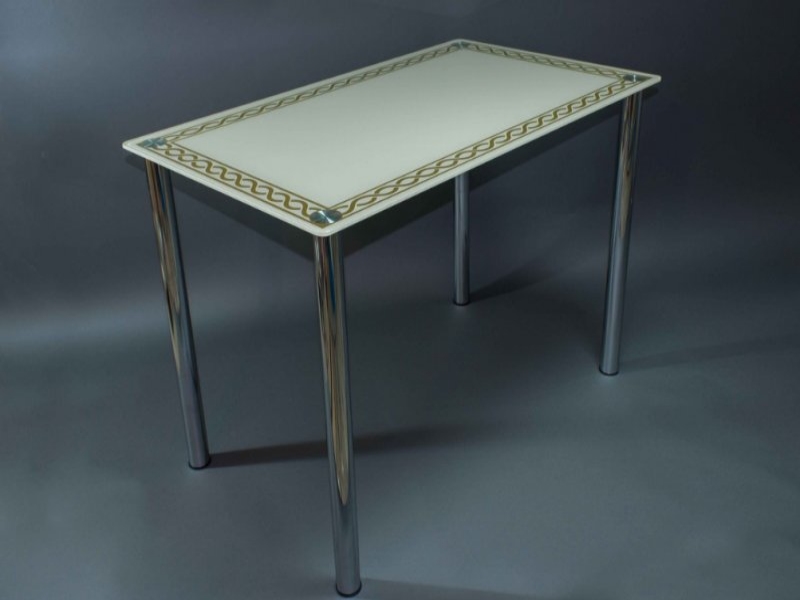 Компания БЦ-стол Стол стеклянный Плетеная рамка