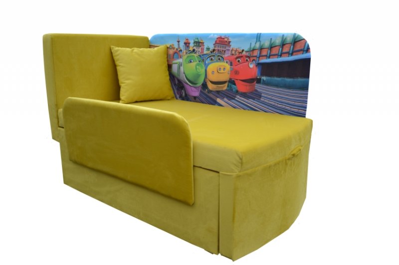 Art Wood Детский диван Мультик: Весёлые паровозики