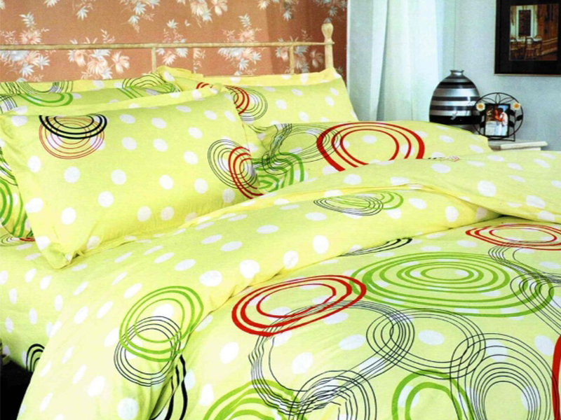 ТЭП Комплект постельного белья евростандарт (круги разноцветные 606)