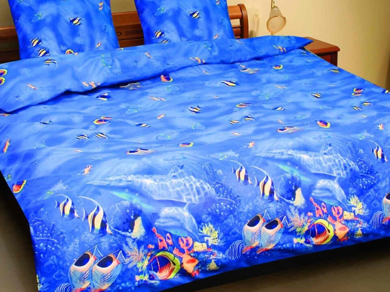 ТЭП Комплект постельного белья семейный (аквариум 593)
