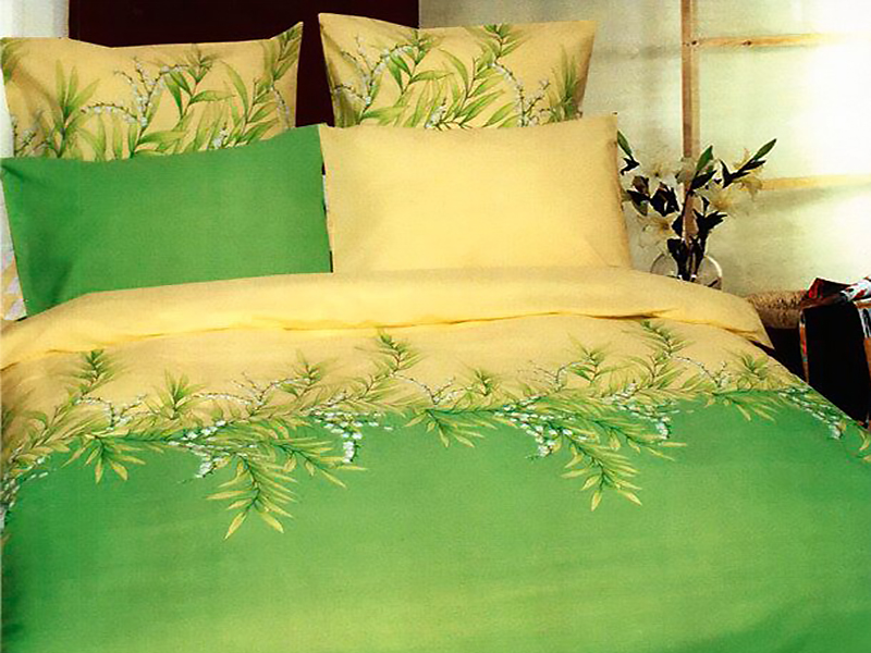 Балакком Комплект постельного белья Premium collection двухспальный (ландыш зеленый P.C. 655)