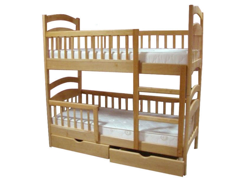 Двухъярусная кровать Карина XL 200 + матрасы ComFort зима-лето