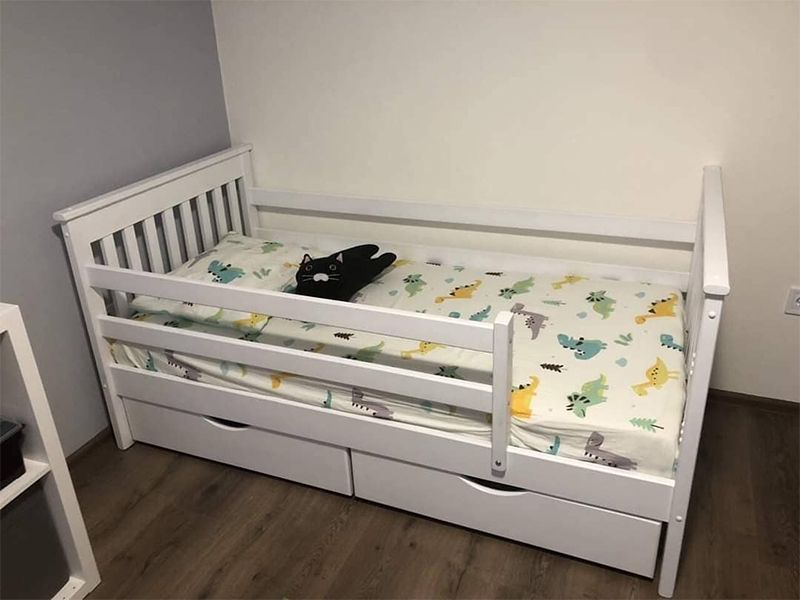 Кровать детская Адель (Алина) (сп. м. 80х190 см.) + Матрас беспружинный Slim Roll