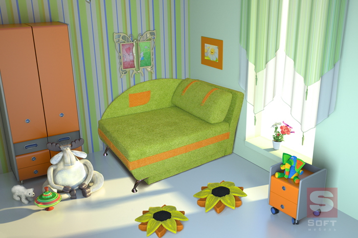 Soft мебель Детский диван Микки