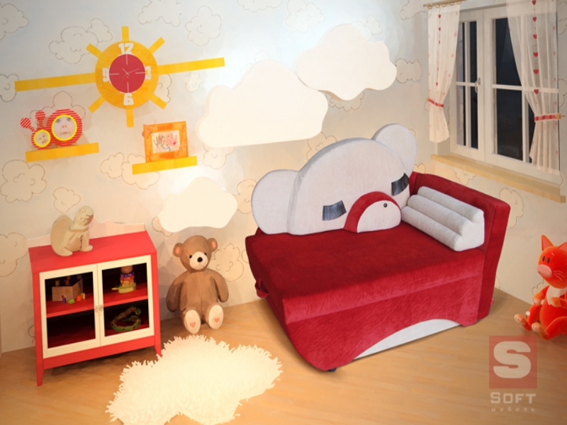 Soft мебель Детский диван Мишка
