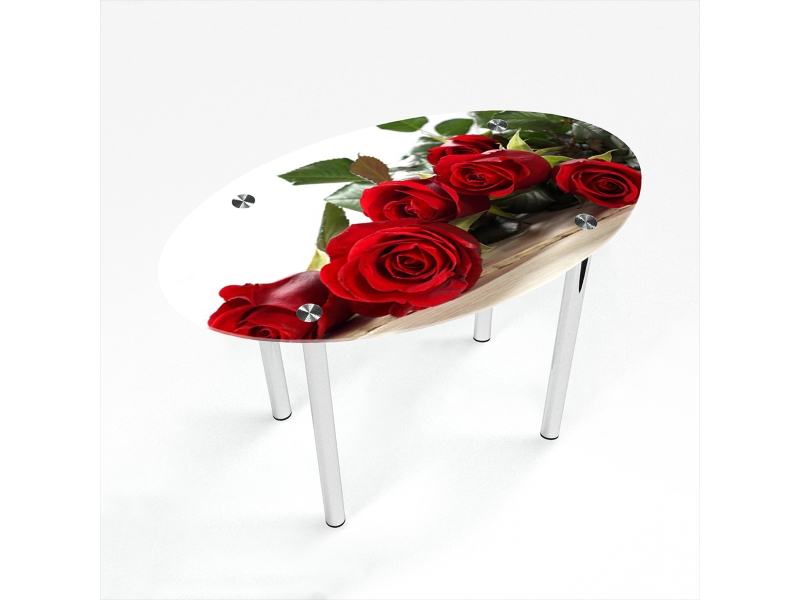 Компания БЦ-стол Стол обеденный овальный Red Roses