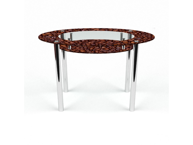 Компания БЦ-стол Стол обеденный овальный с полкой Coffee aroma