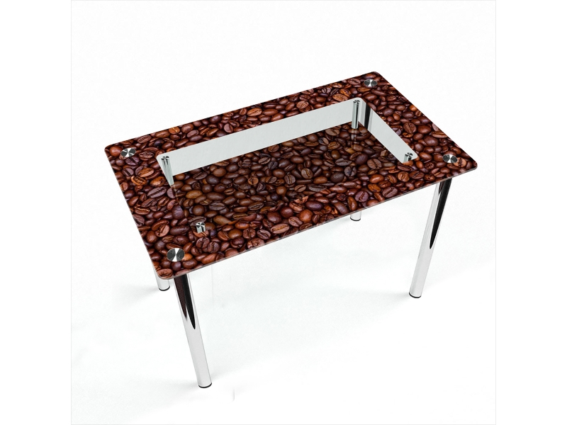 Компания БЦ-стол Стол обеденный прямоугольный с полкой Coffee aroma