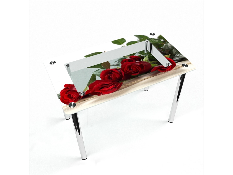 Компания БЦ-стол Стол обеденный прямоугольный с полкой Red Roses