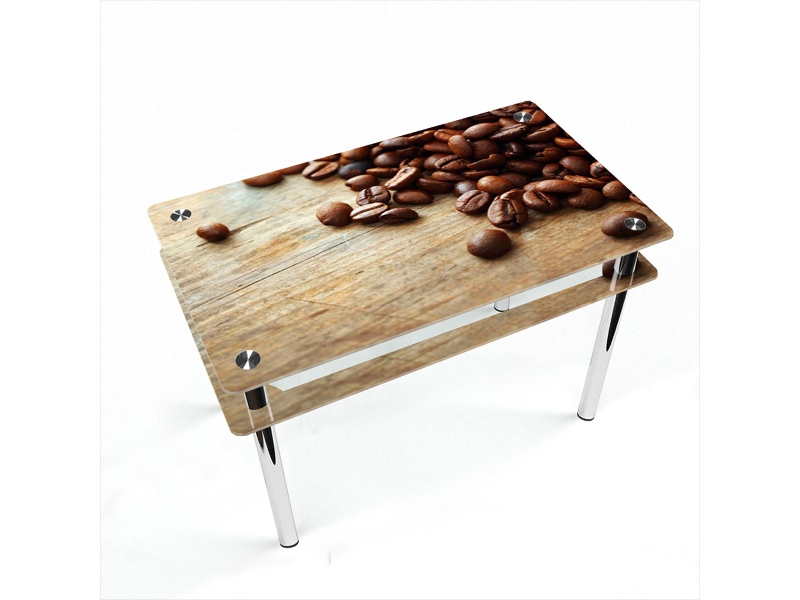 Компания БЦ-стол Стол обеденный прямоугольный с проходящей полкой Coffee