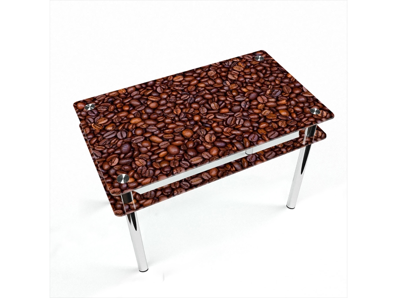Компания БЦ-стол Стол обеденный прямоугольный с проходящей полкой Coffee aroma