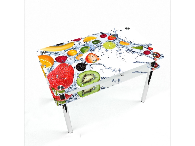 Компания БЦ-стол Стол обеденный прямоугольный с проходящей полкой Fruit Shake