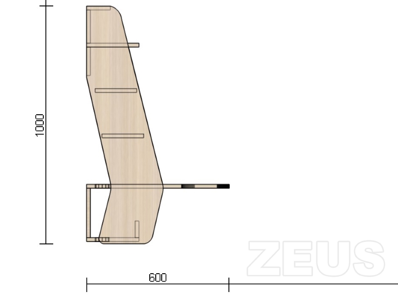 3K-Zeus mebel Геймерский навесной стол ZEUS IGROK-MAX