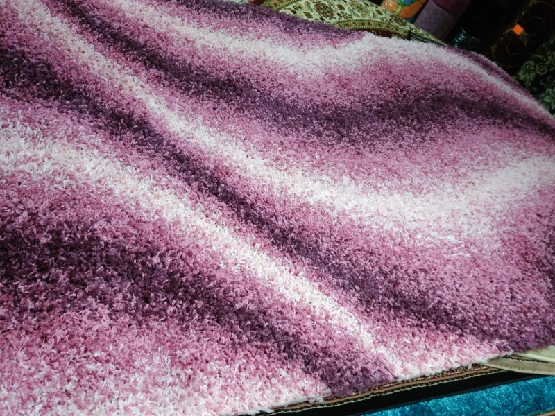 Rubin Carpet Дорожка First Shaggy 150 Dark Pink