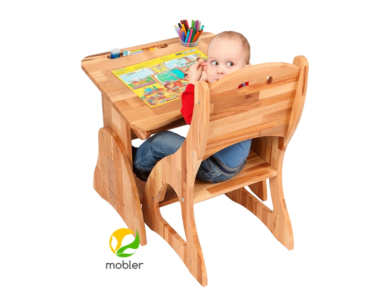 Mobler Комплект детский: парта+стул (р160-1+с300)