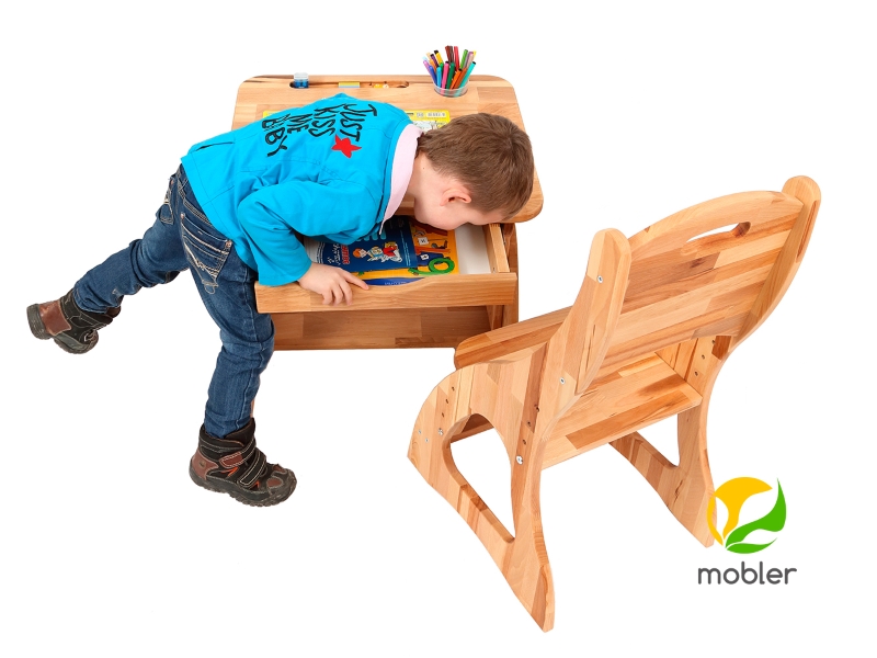 Mobler Комплект детский: парта+стул (р160-1+с300)