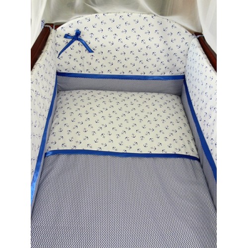 Медисон Спальный набор в детскую кровать комбинированный (9 элементов) балдахин из фатина