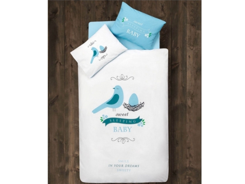 SV Textile Детский набор в кроватку для младенцев Sweet Sleep mavi (6 предметов)