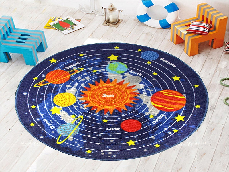 Berni Коврик для детской комнаты Solar System 100 х 100 см