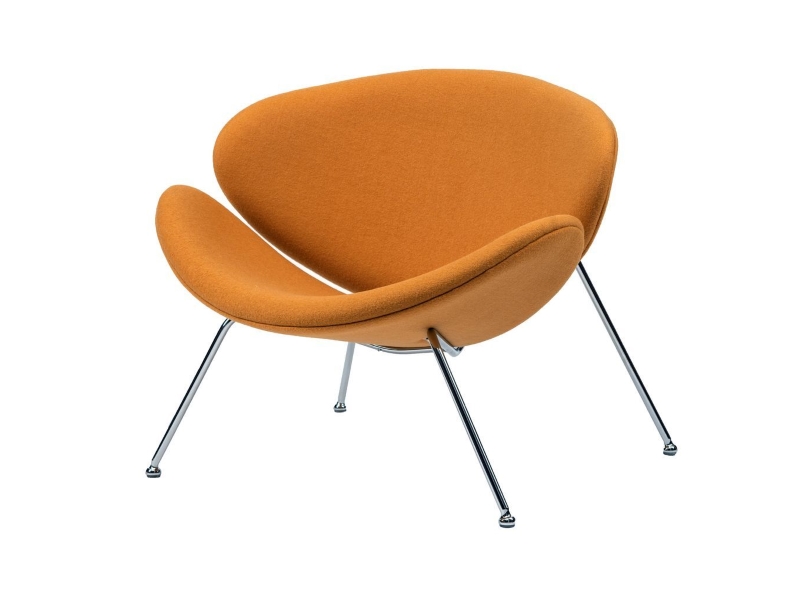 Concepto Лаунж-кресло Foster (Фостер) текстиль жёлтый карри