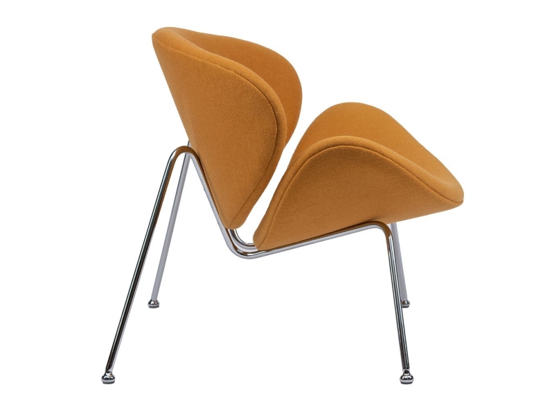 Concepto Лаунж-кресло Foster (Фостер) текстиль жёлтый карри