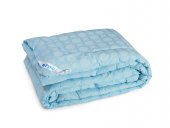Одеяло 155х210 шерстяное голубое
