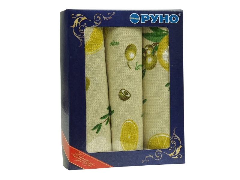 ТМ Руно Набор полотенец "Желтый лимон"