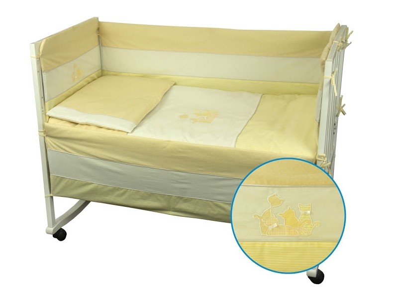 ТМ Руно Набор в детскую кровать размер 60х120 "Котята" Желтый