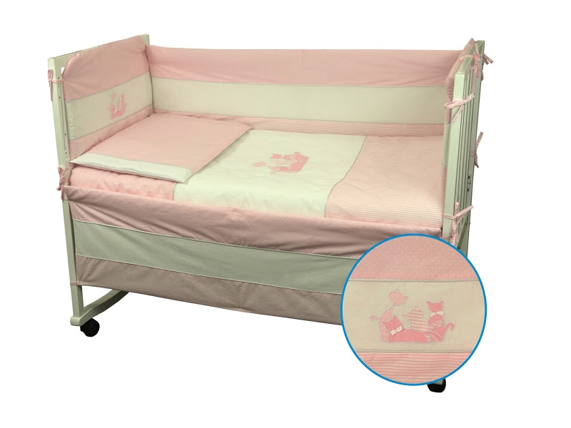 ТМ Руно Набор в детскую кровать размер 60х120 "Котята" Розовый