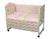 Набор в детскую кровать размер 60х120 (Розовый) мышка с сыром