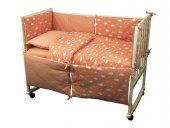Набор в детскую кровать размер 60х120 (Розовый) тучка