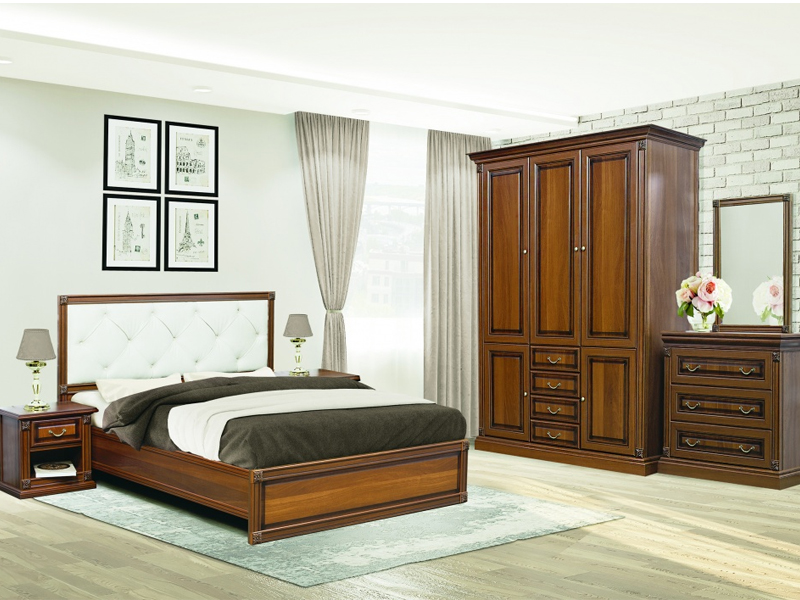Скай Комплект спальной мебели «MIRA / МИРА» с 3-х дверным шкафом