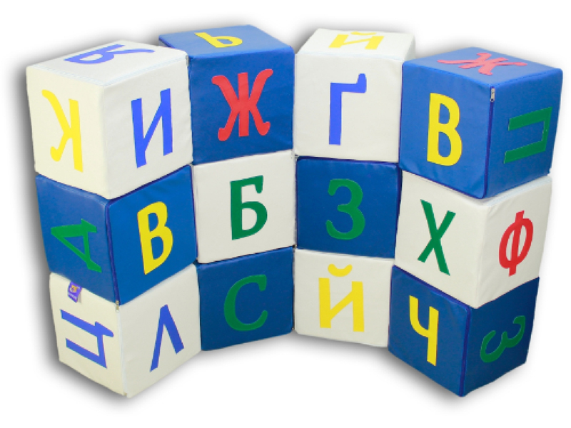 TIA-SPORT Набор кубиков Азбука разноцветная 20 см