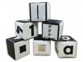 Набор кубиков черно-белый