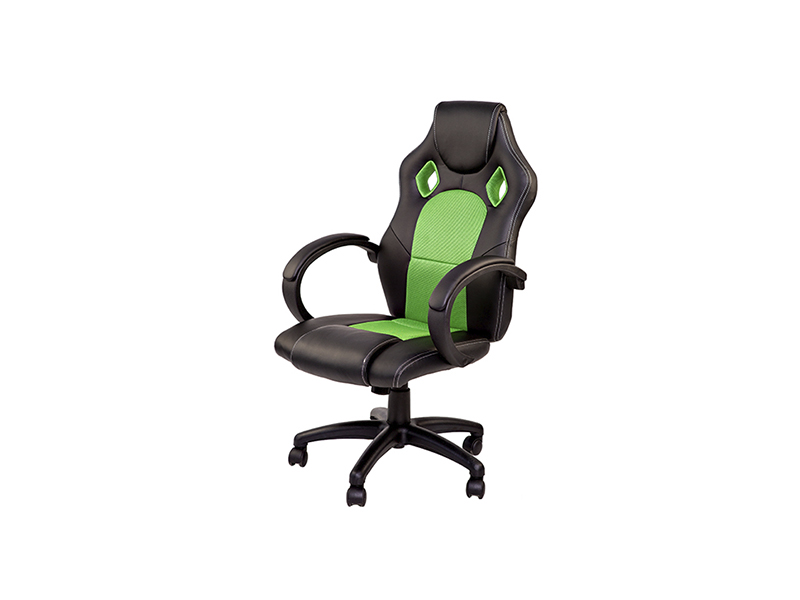 3K-Zeus mebel Геймерское кресло Zeus Daytona, черно-зеленый
