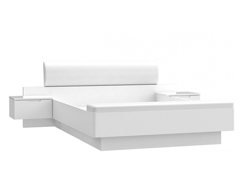 FORTE Кровать с тумбами STARLET WHITE STWL163-V29