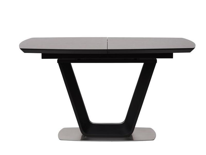 Concepto GLOUCESTER стол раскладной стекло + МДФ 140-180 СМ темно-серый