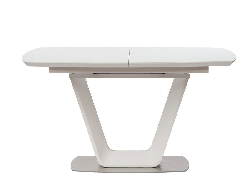Concepto GLOUCESTER стол раскладной стекло + МДФ 140-180 СМ белый