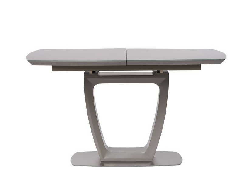 Concepto RAVENNA стол раскладной стекло + МДФ 140-180 СМ серый