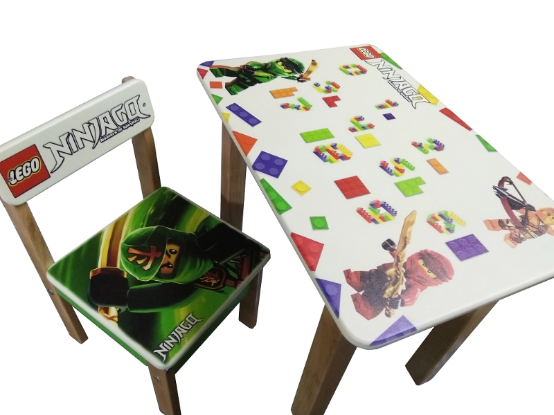 ТМ Столярочка Комплект столик и стульчик Ниндзяго