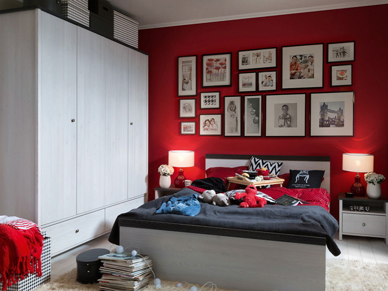 Black Red White (BRW) Спальня Porto BRW