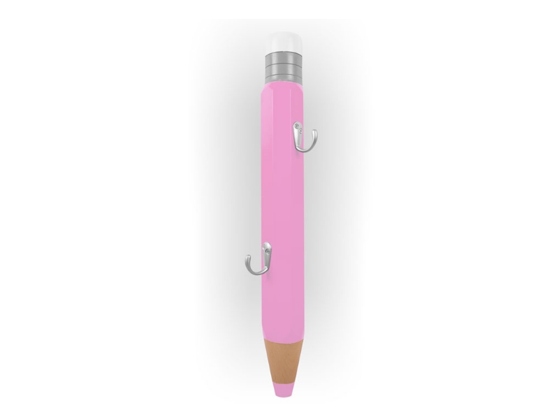 Юлианна Вешалка “Карандашик” с двумя крючками (цвет – розовый)