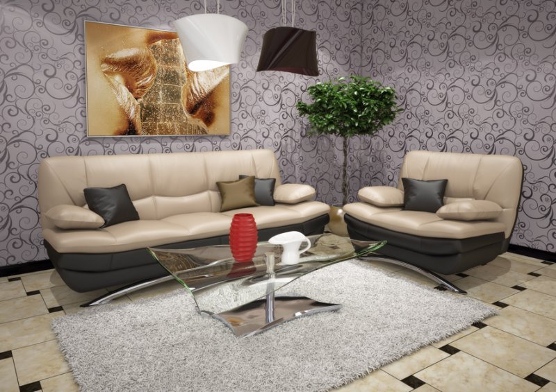 ARS mebel Комплект мягкой мебели Оливия 30 (диван, кресло)