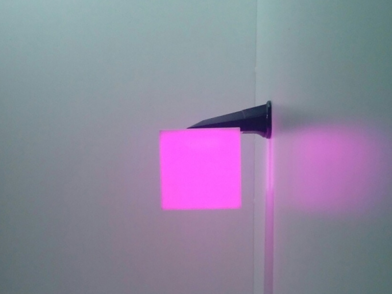 TIA-SPORT Настенный светильник Куб 20х20см с RGB подсветкой