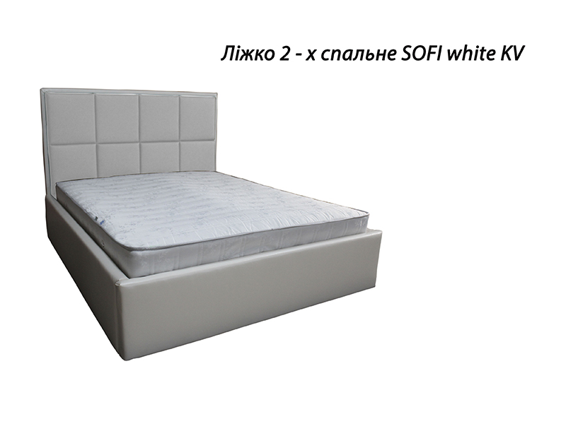 VIORINA-DEKO Кровать 2-х спальная SOFI WHITE KV